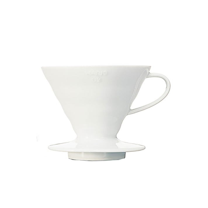 V60 Coffee Dripper, Size 02 Ceramic White