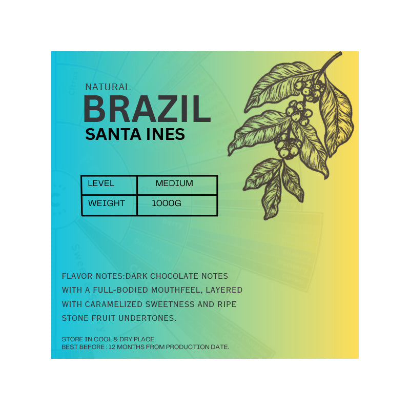 Misk Brazil Santa Ines Coffee Beans 1 kg