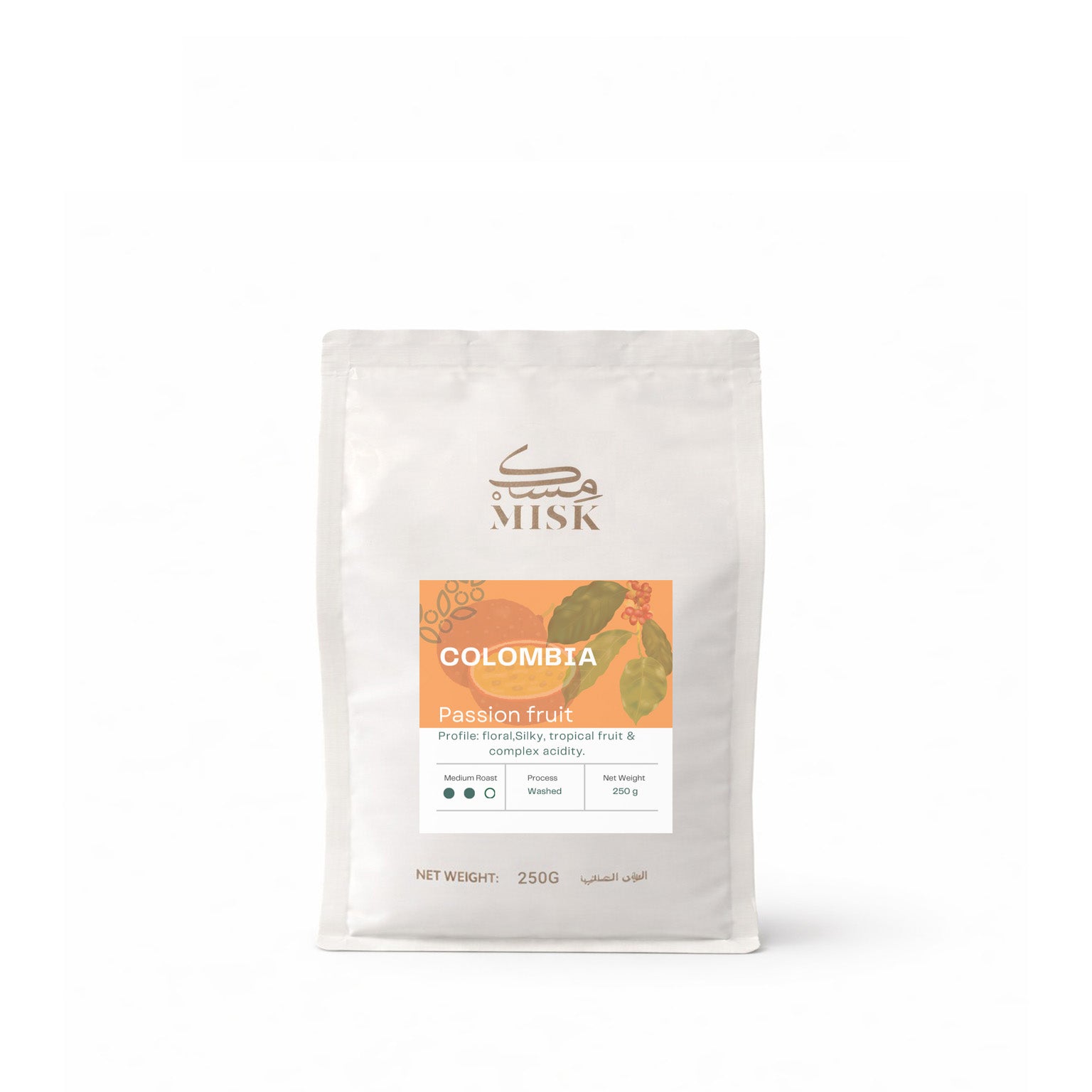 Misk Colombia Passion Fruit Infused Filter Coffee 250g