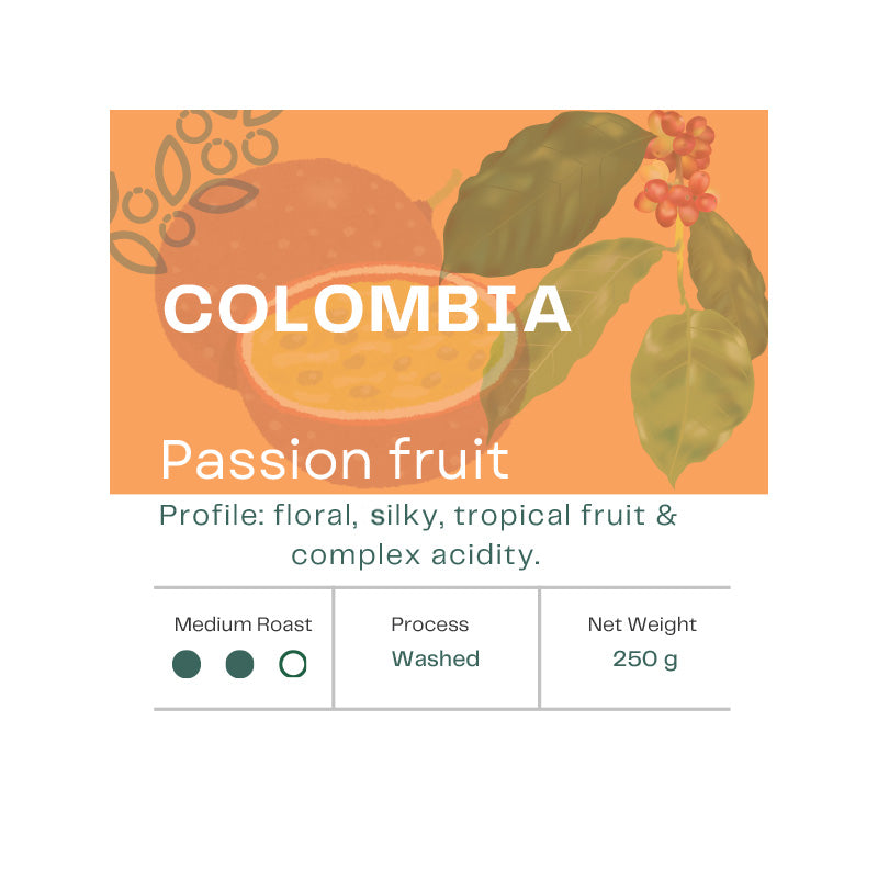 Misk Colombia Passion Fruit Infused Filter Coffee 250g