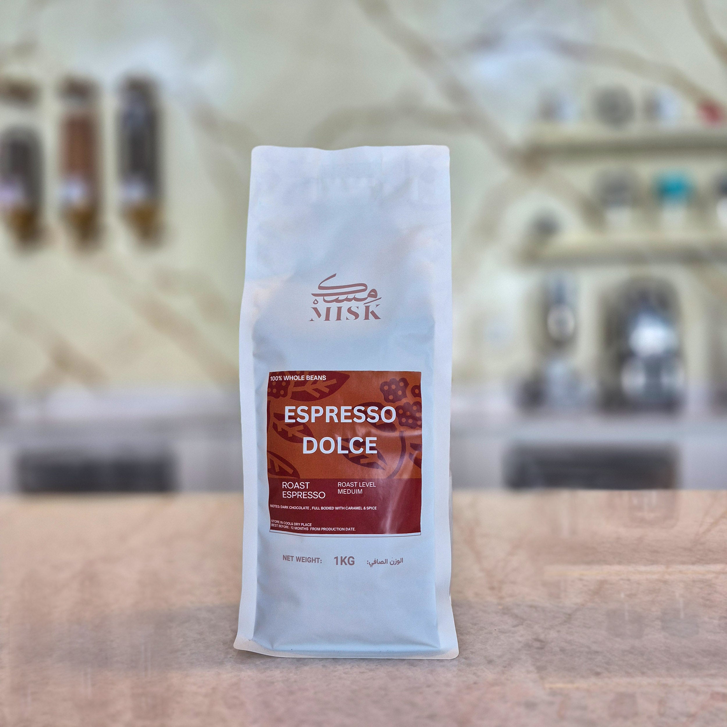 Misk Espresso Dolce Whole Coffee Beans 1kg