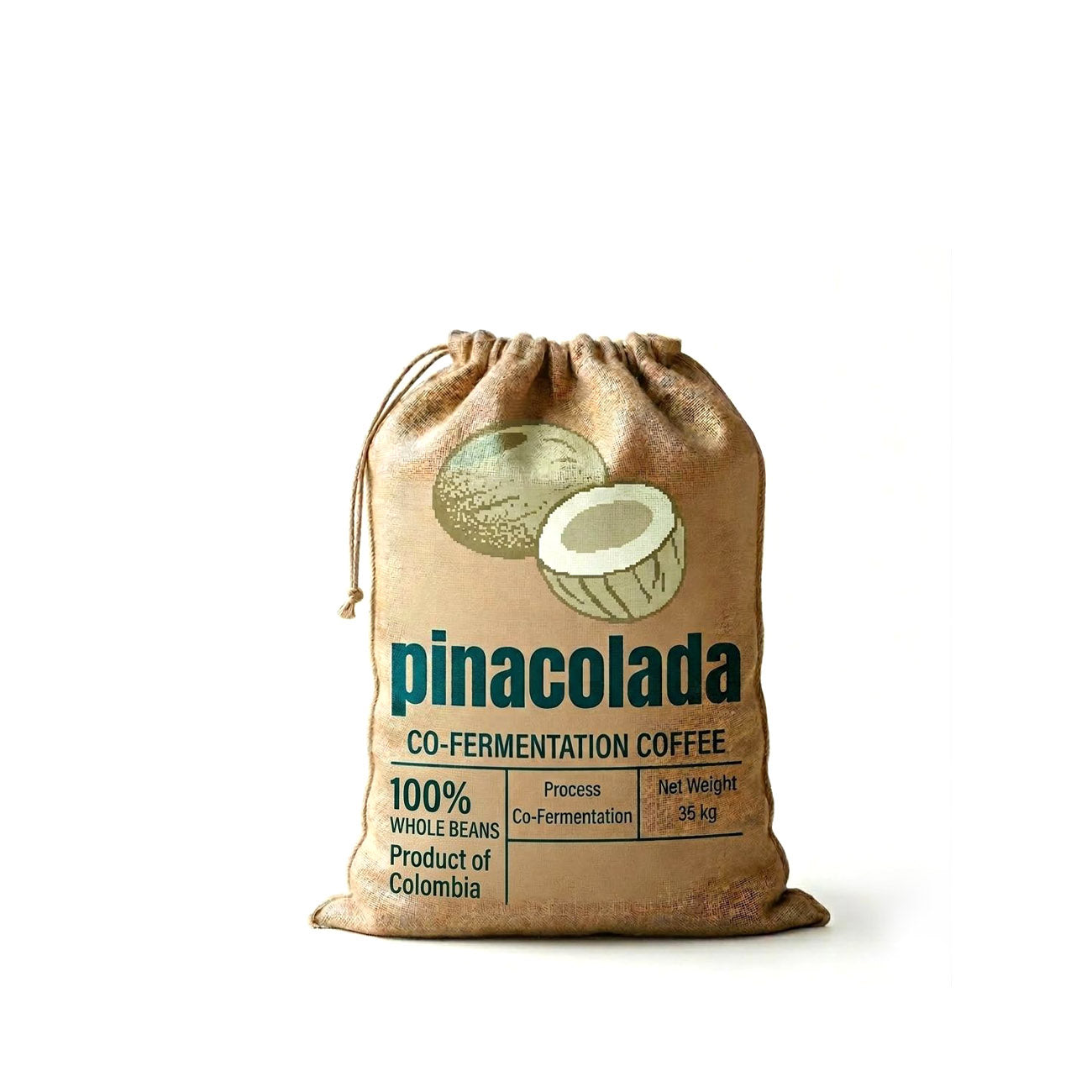Colombia Pina Colada Fermented Green Coffee Beans x 35 kg